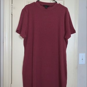 Pink Ribbed Charlotte Russe Dress